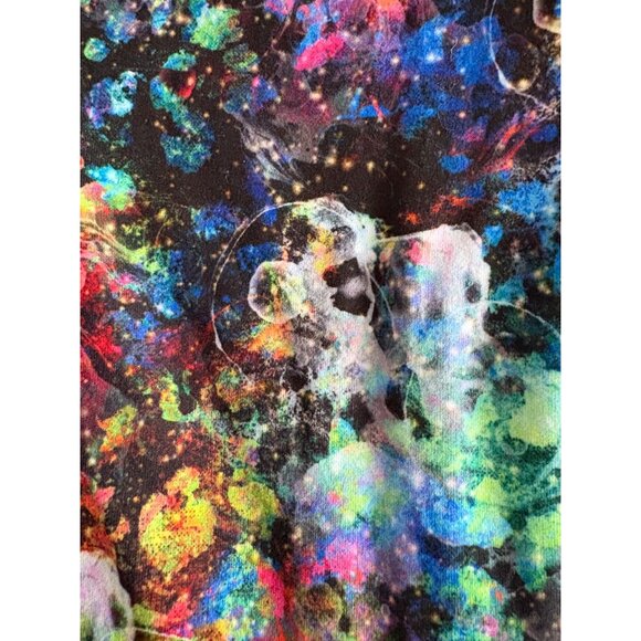 Peachy Athletic NWT Peach Perfect Galaxy Print Booty CrossFit Shorts Size Medium - Picture 6 of 12